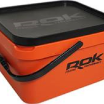 seau orange avec couvercle 10L