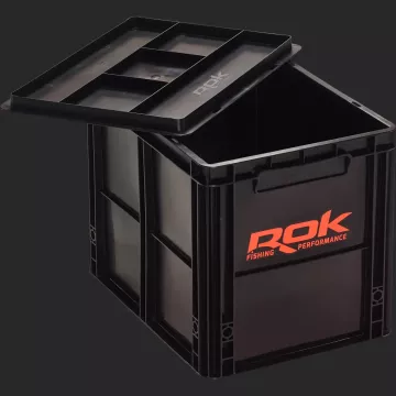 caisse de rangement avec couvercle noire 