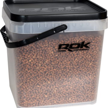 seau carre translucide avec couvercle 17L