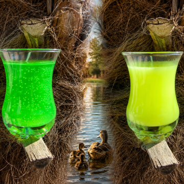Bougie à la citronnelle vert ou jaune